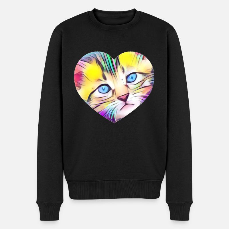 Chat - Pull Premium bio Homme - noir