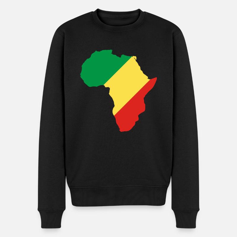 Congo Brazza - Pull Premium bio Homme - noir