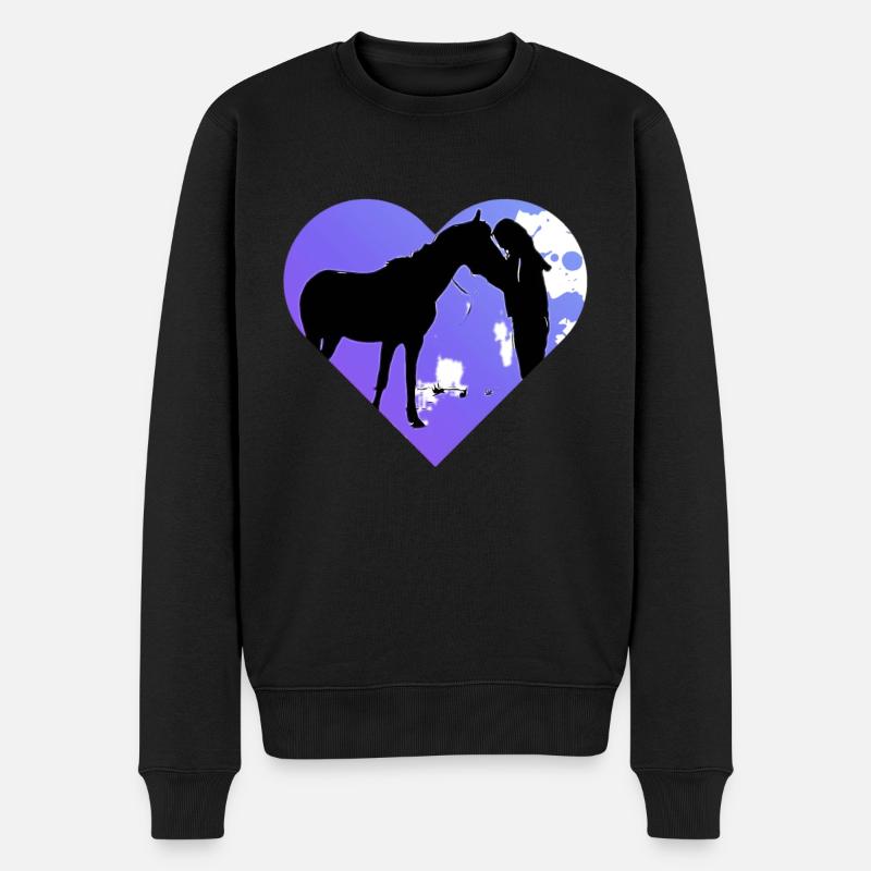 Cheval - Pull Premium bio Homme - noir