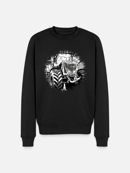 Traktor - Männer Premium Bio Pullover - Schwarz