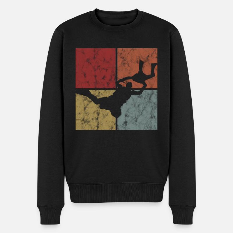 Parachute parachutiste - Pull Premium bio Homme - noir