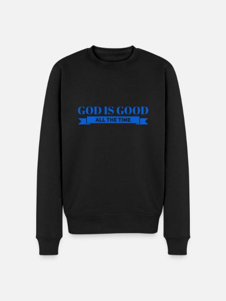 I love God - Men's Premium Organic Jumper - black