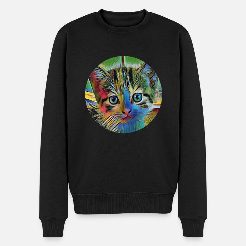 Chat - Pull Premium bio Homme - noir