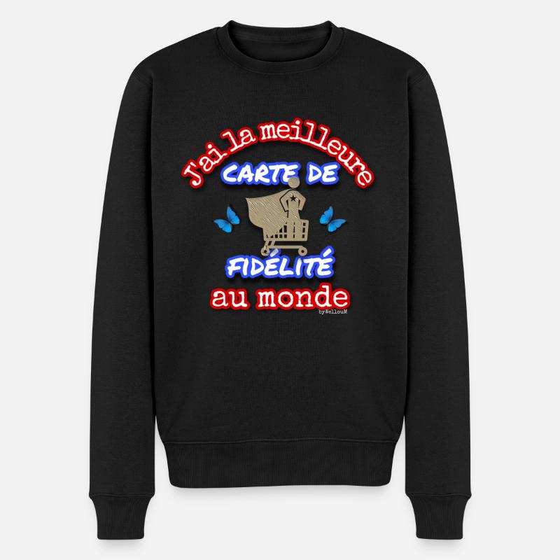 Meilleure carte de fidélité - Pull Premium bio Homme - noir