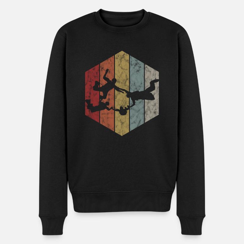 Parachute parachutiste - Pull Premium bio Homme - noir