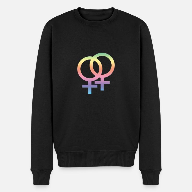 Symbole LGBT - Pull Premium bio Homme - noir