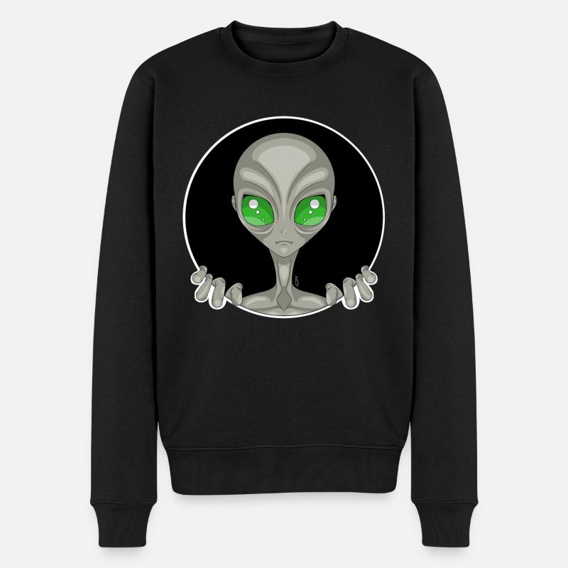 Grey Alien - Pull Premium bio Homme - noir
