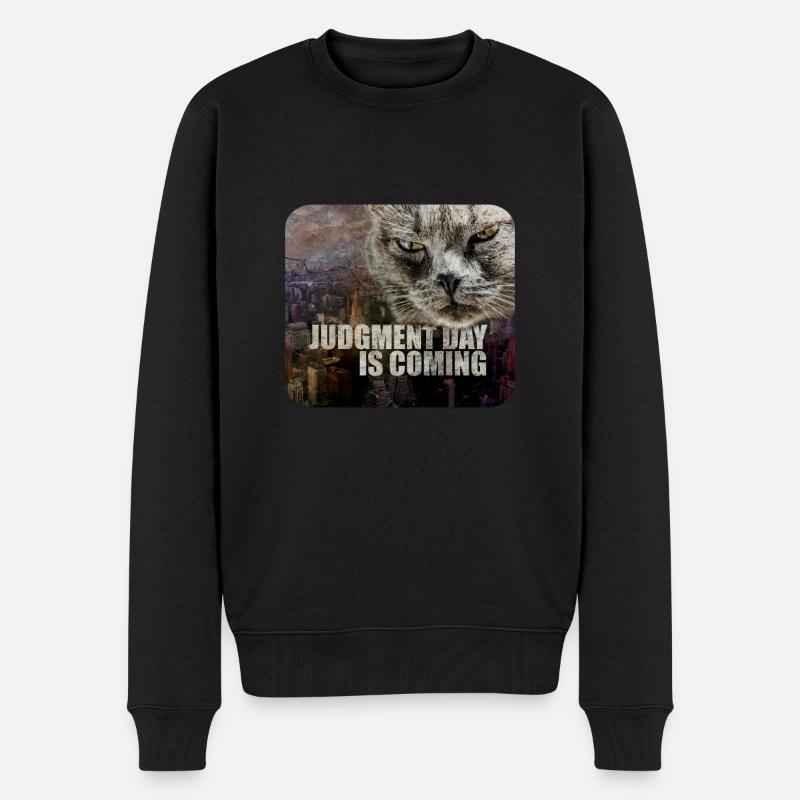 Le Jour du Jugement arrive - Pull Premium bio Homme - noir