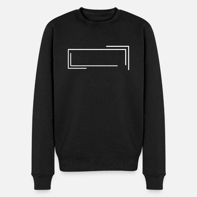 Case blanche ligne - Pull Premium bio Homme - noir