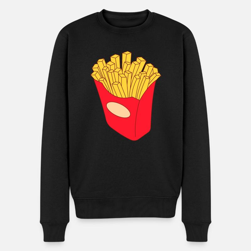 frites - Pull Premium bio Homme - noir