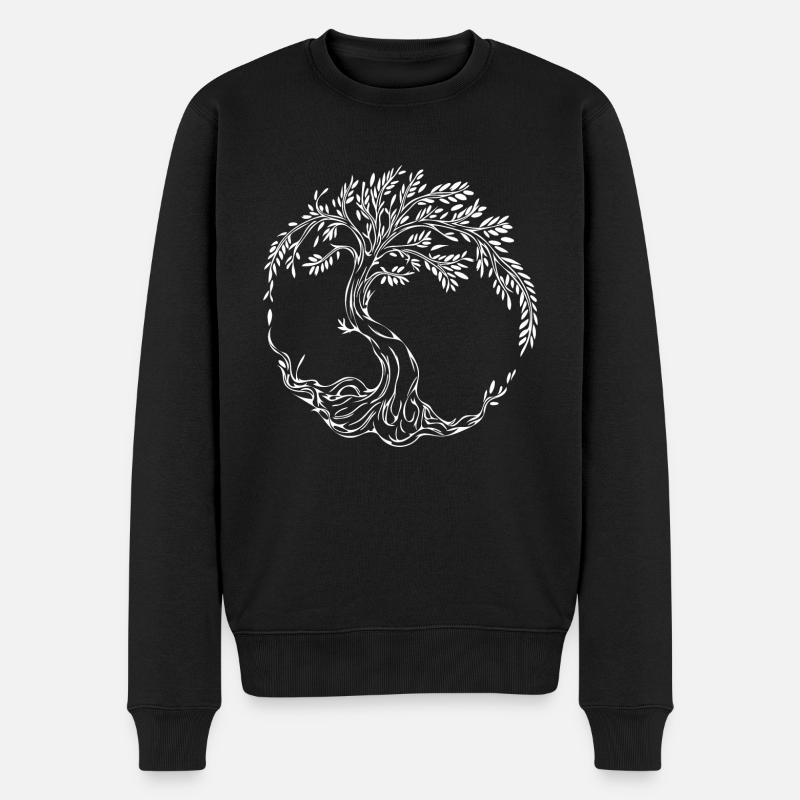 Arbre de vie élégant - Pull Premium bio Homme - noir