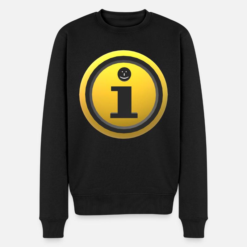 3D Information - Pull Premium bio Homme - noir