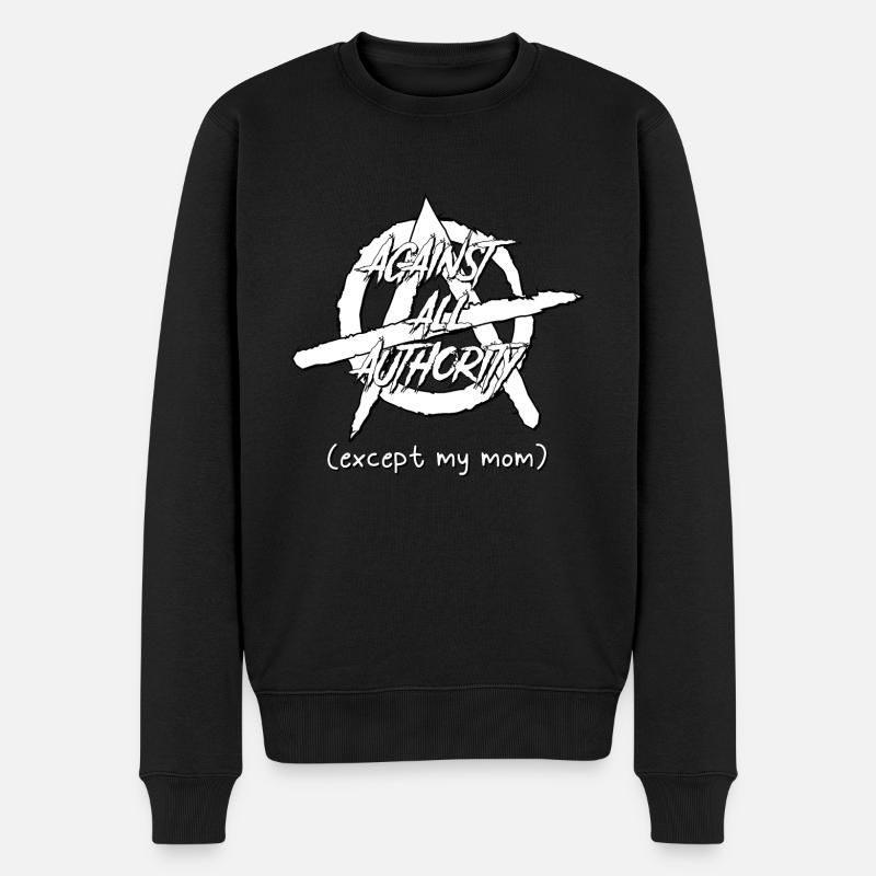 anarchy - Männer Premium Bio Pullover - Schwarz