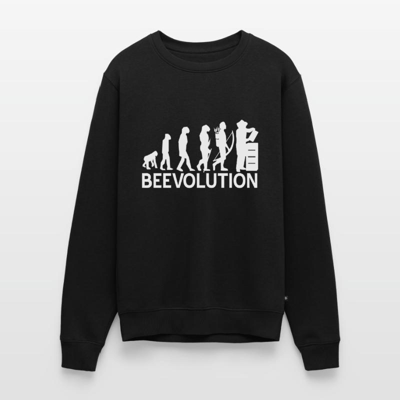 Beevolution Honeybee Bees Evolution Beekeeping Men's Premium Organic Jumper
