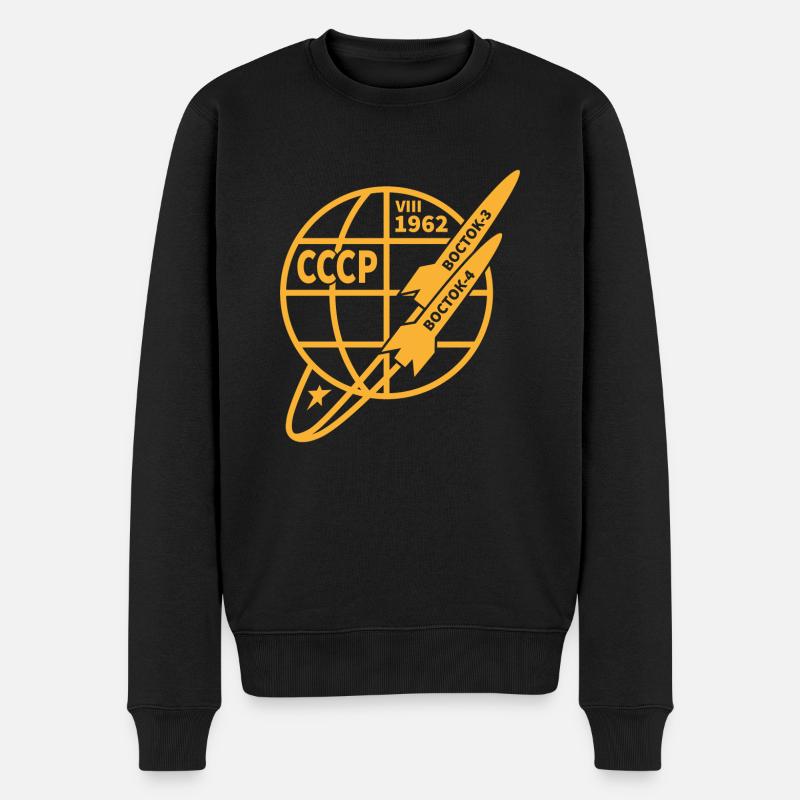 URSS vostok cadeau Gagarine Russie astronaute - Pull Premium bio Homme - noir