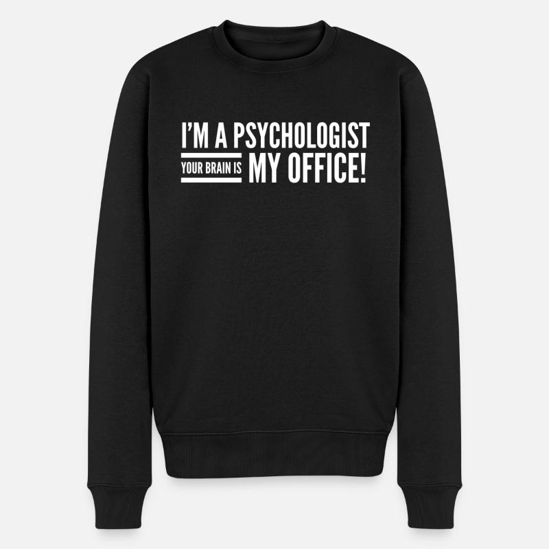 Psychologie Abschluss - Männer Premium Bio Pullover - Schwarz