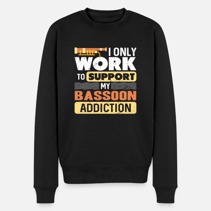 Basson - Pull Premium bio Homme - noir