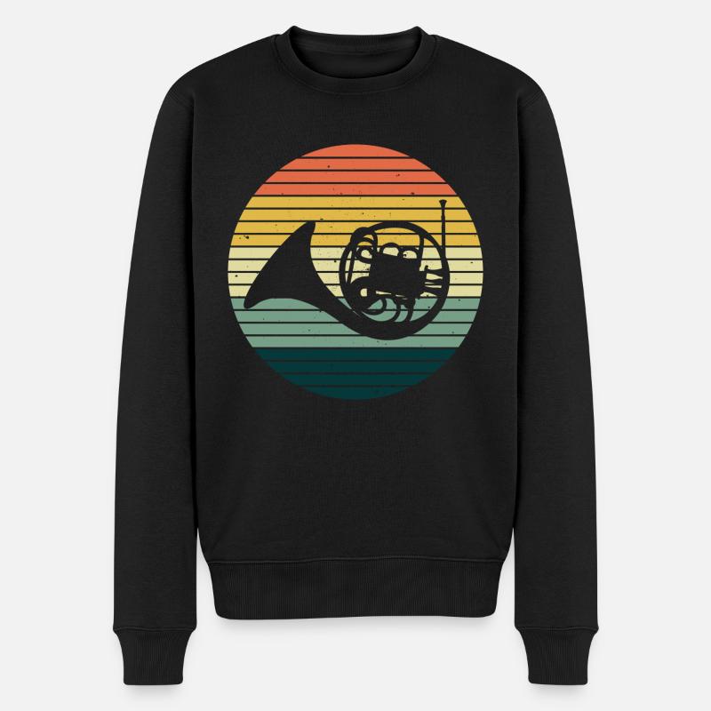 French Horn Hornist - Pull Premium bio Homme - noir