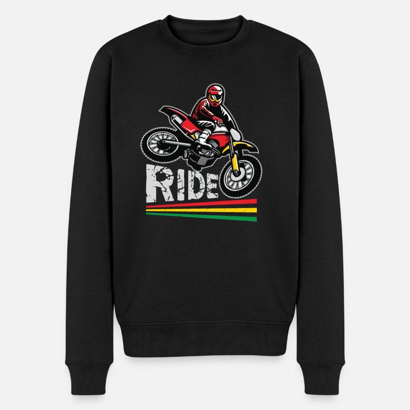 Ride Motorcross - Pull Premium bio Homme - noir