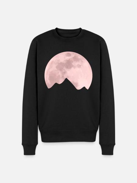Moon mountain - Men's Premium Organic Jumper - black