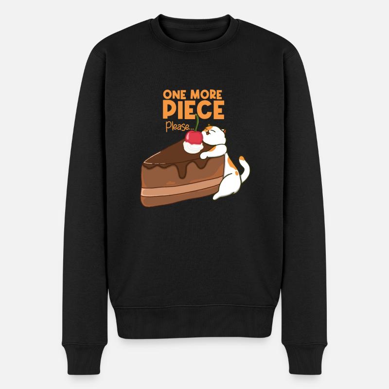 Gâteau au chat et au chocolat - Pull Premium bio Homme - noir
