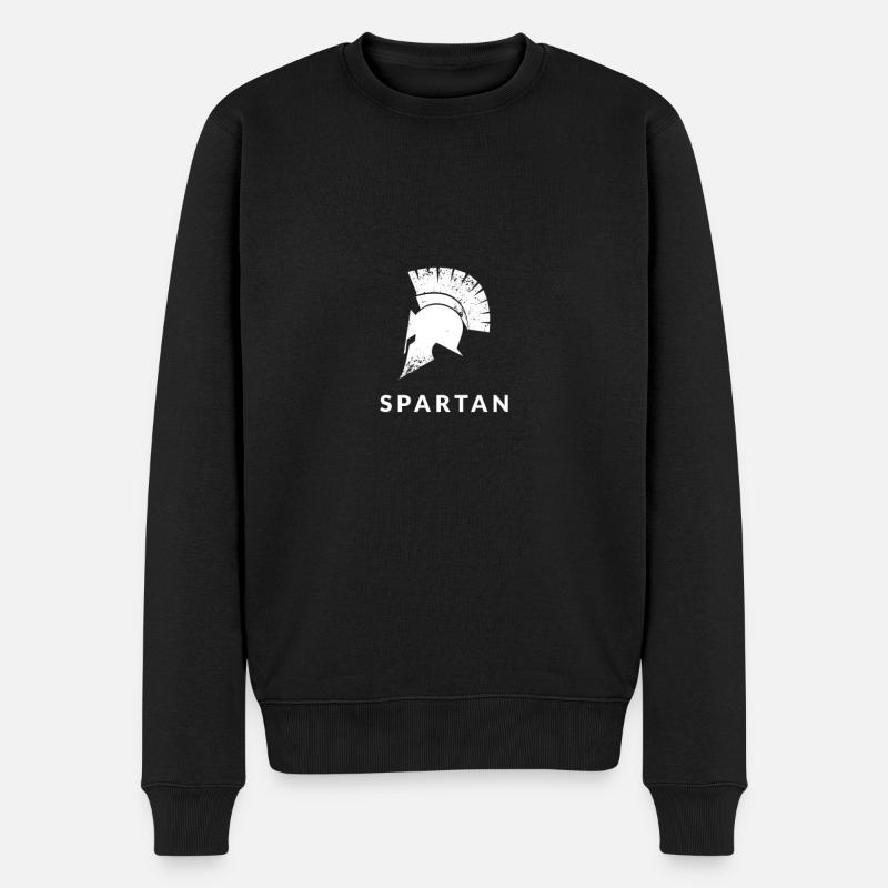 Spartan - Männer Premium Bio Pullover - Schwarz
