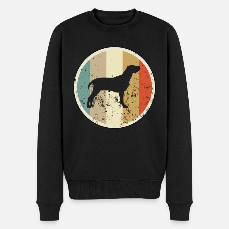 Bracco Italiano - Männer Premium Bio Pullover - Schwarz
