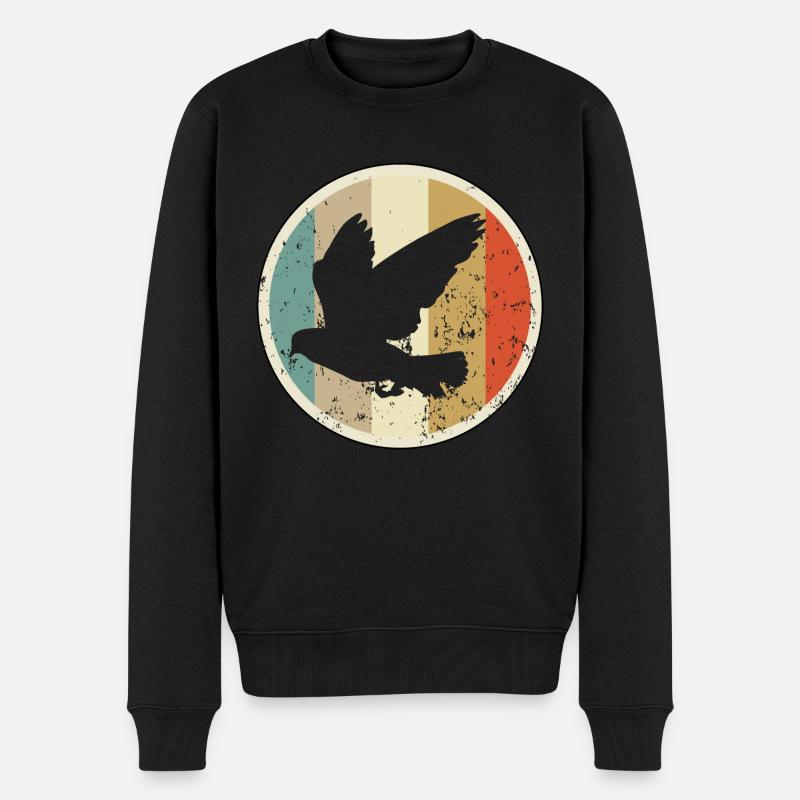 Brieftaube - Männer Premium Bio Pullover - Schwarz