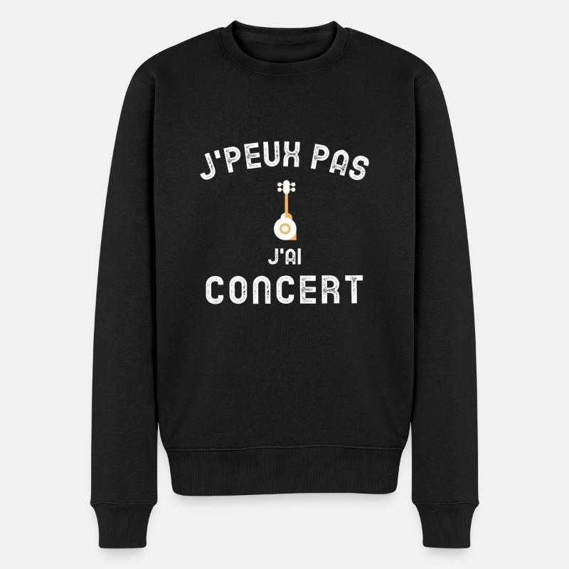 JE PEUX PAS J'AI CONCERT - Pull Premium bio Homme - noir