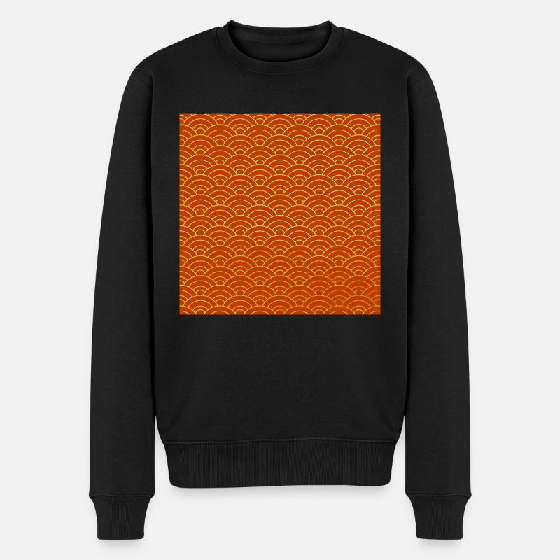 Modèle japonais de vague - Pull Premium bio Homme - noir