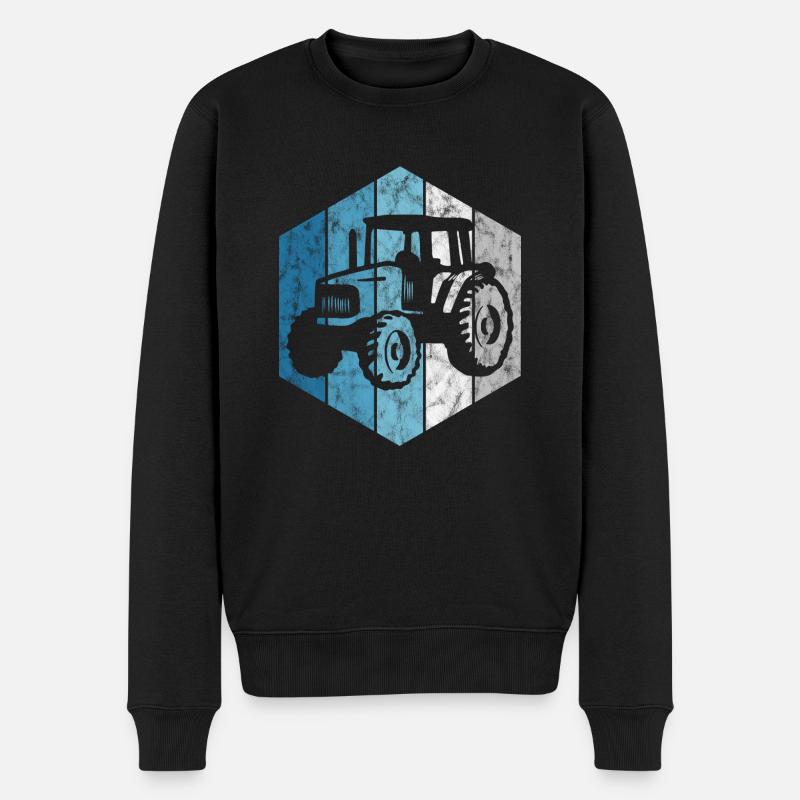 Tracteurs ferme Tracteurs tracteurs tracteurs tracteurs tracteurs - Pull Premium bio Homme - noir