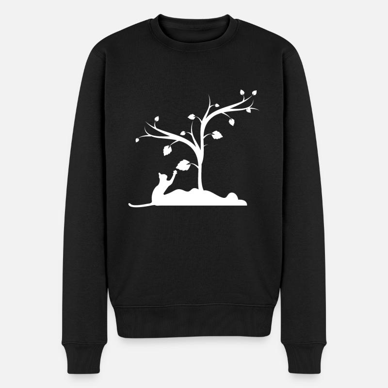 Chat - Pull Premium bio Homme - noir