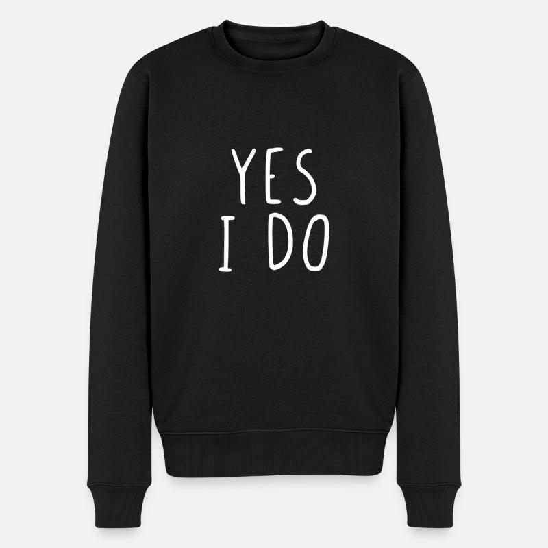 Yes I Do - Pull Premium bio Homme - noir