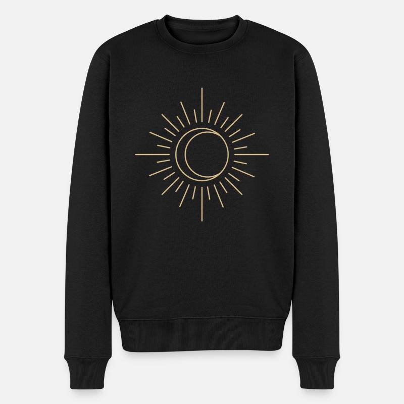 moon and sun - Pull Premium bio Homme - noir