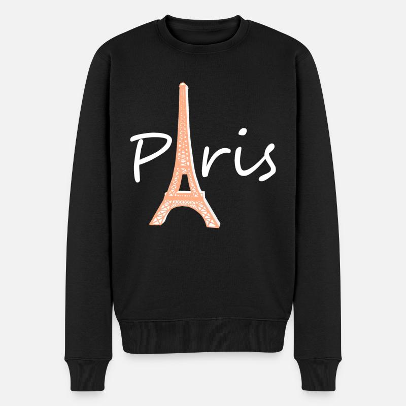 Paris Tour Eiffel France - Pull Premium bio Homme - noir