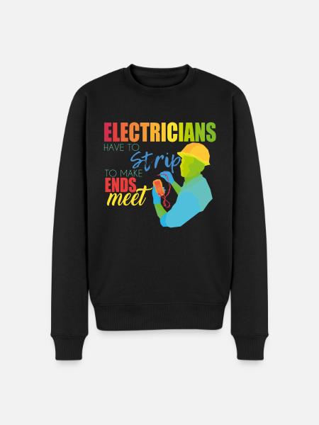 Electrician - Men's Premium Organic Jumper - black