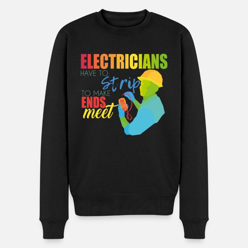 Électriciens - Pull Premium bio Homme - noir