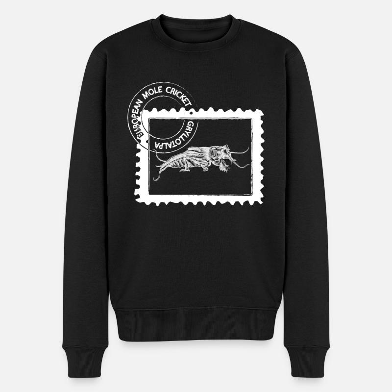 Türkis Snacker - Männer Premium Bio Pullover - Schwarz