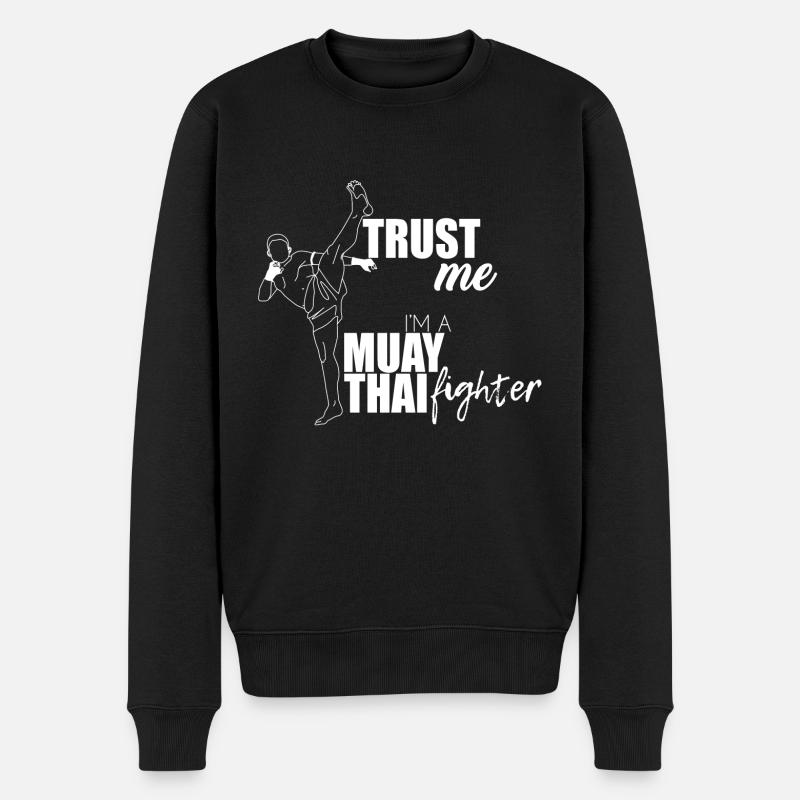 Muay Thaï - Pull Premium bio Homme - noir