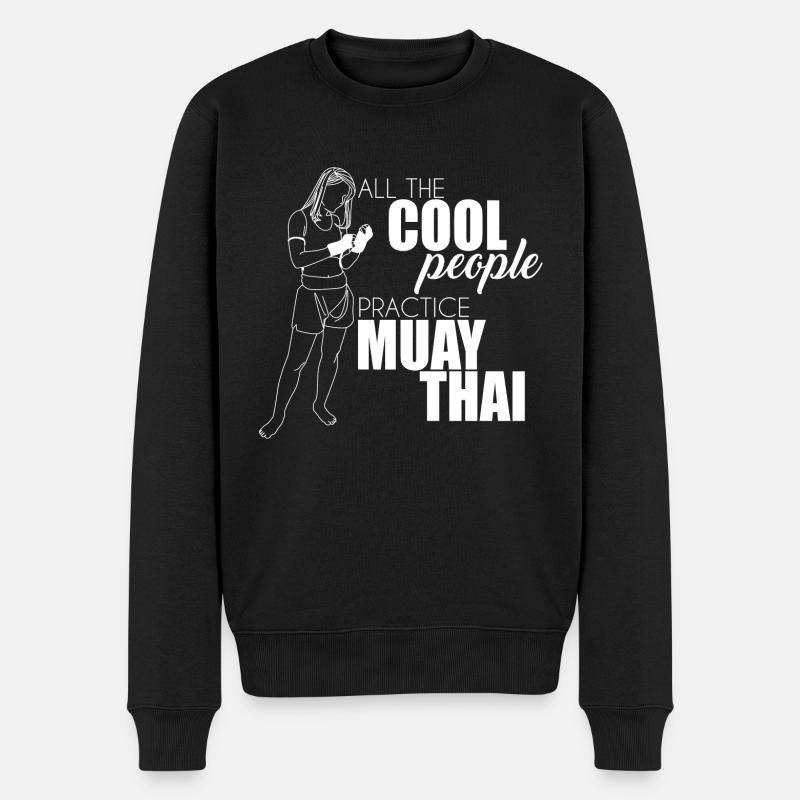 Muay Thaï - Pull Premium bio Homme - noir
