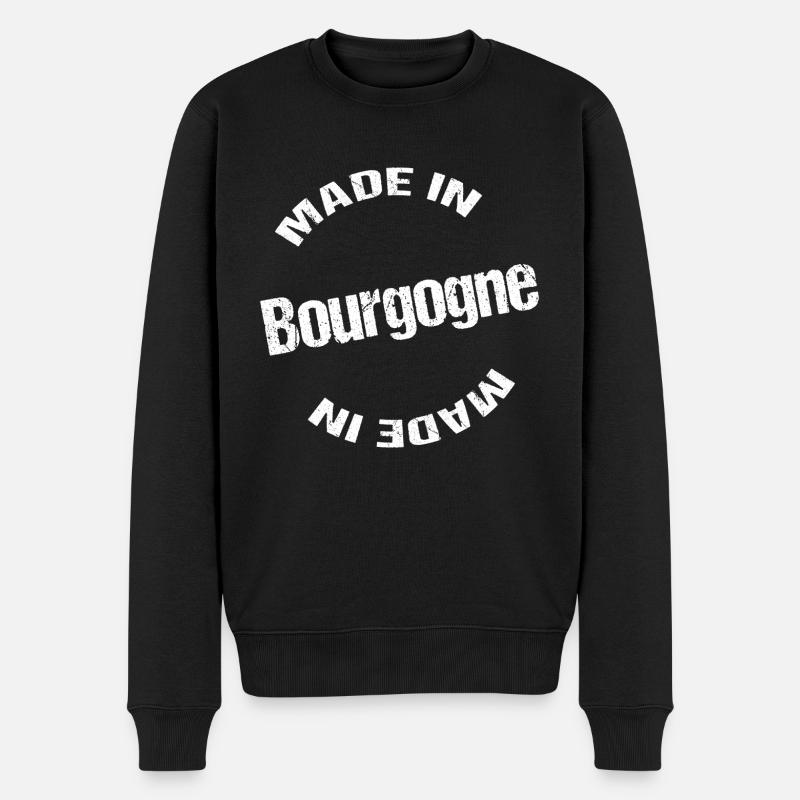 Made in Bourgogne blc - Pull Premium bio Homme - noir