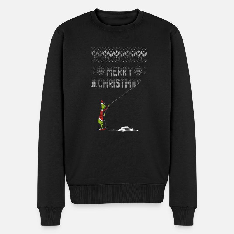 Lustige Weihnachts-T-Shirts & Geschenke - Männer Premium Bio Pullover - Schwarz