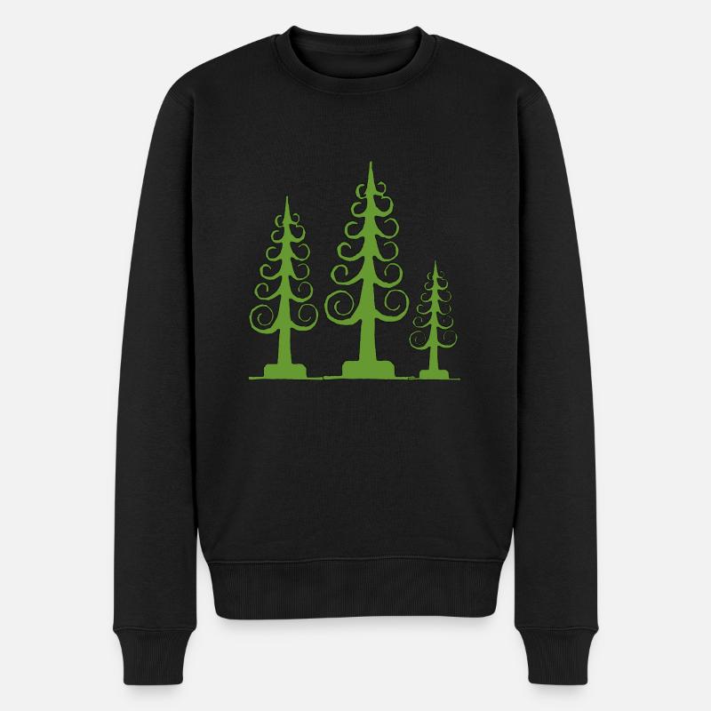 Arbre span, arbre sculpté - Pull Premium bio Homme - noir