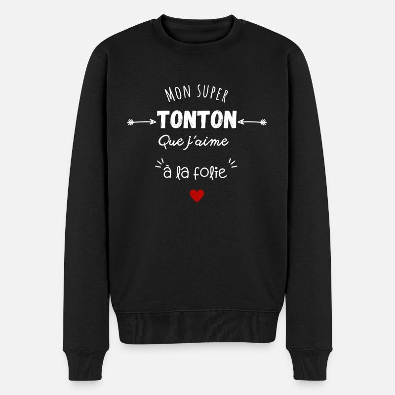 Super tonton d'amour - Pull Premium bio Homme - noir