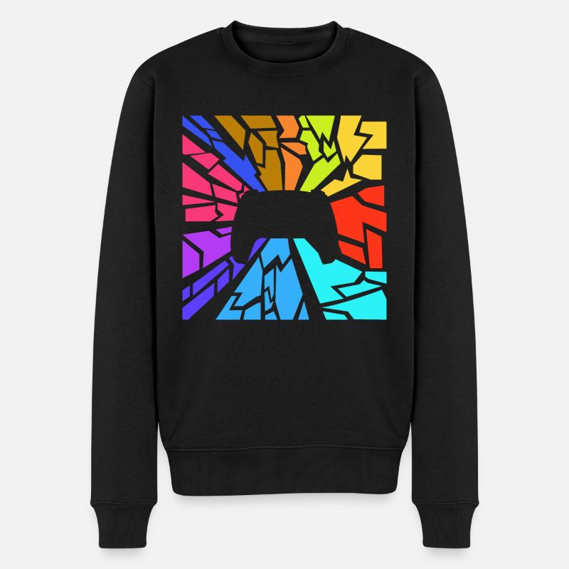 Controller - Men's Premium Organic Jumper - black