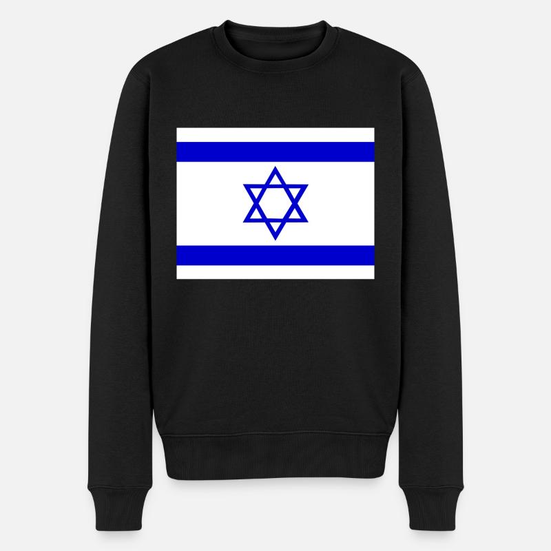 Drapeau d’Israël - Pull Premium bio Homme - noir