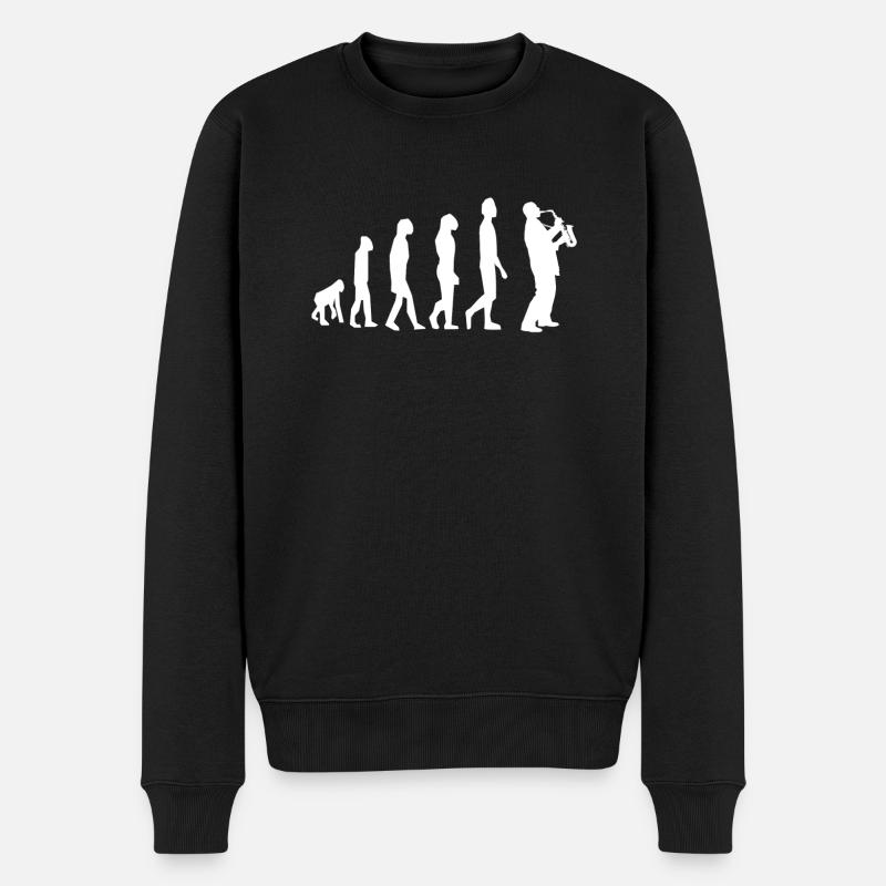 Saxophone Saxophoniste Evolution - Pull Premium bio Homme - noir
