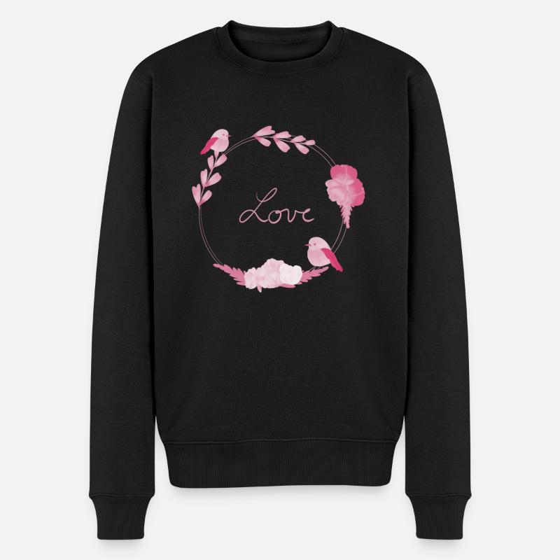 Love - Pull Premium bio Homme - noir