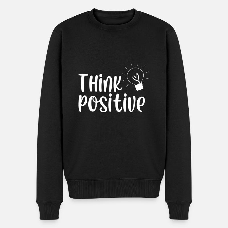 Pensez positif - Pull Premium bio Homme - noir
