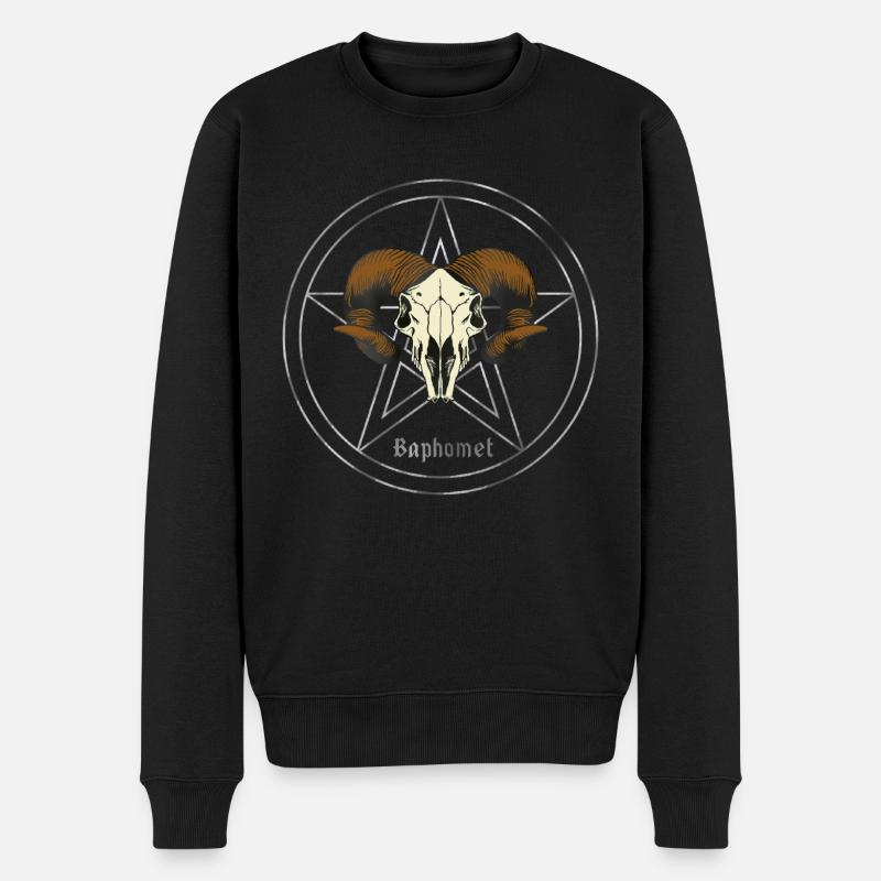 Pentagramme baphomet - Pull Premium bio Homme - noir